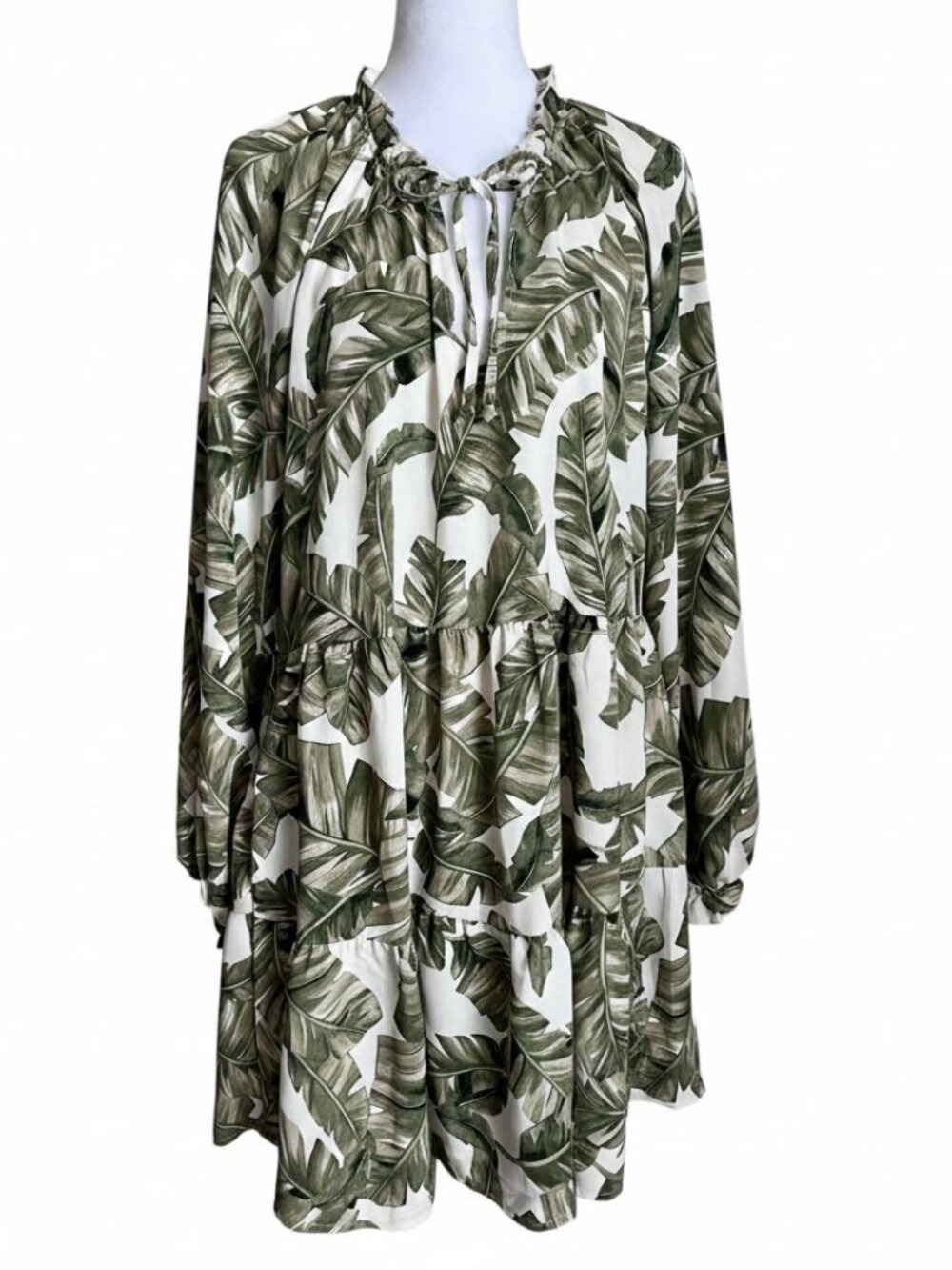 Show Me Your Mumu Marlow Palm Botanical Print Swing Mini Dress NEW - Size Small
